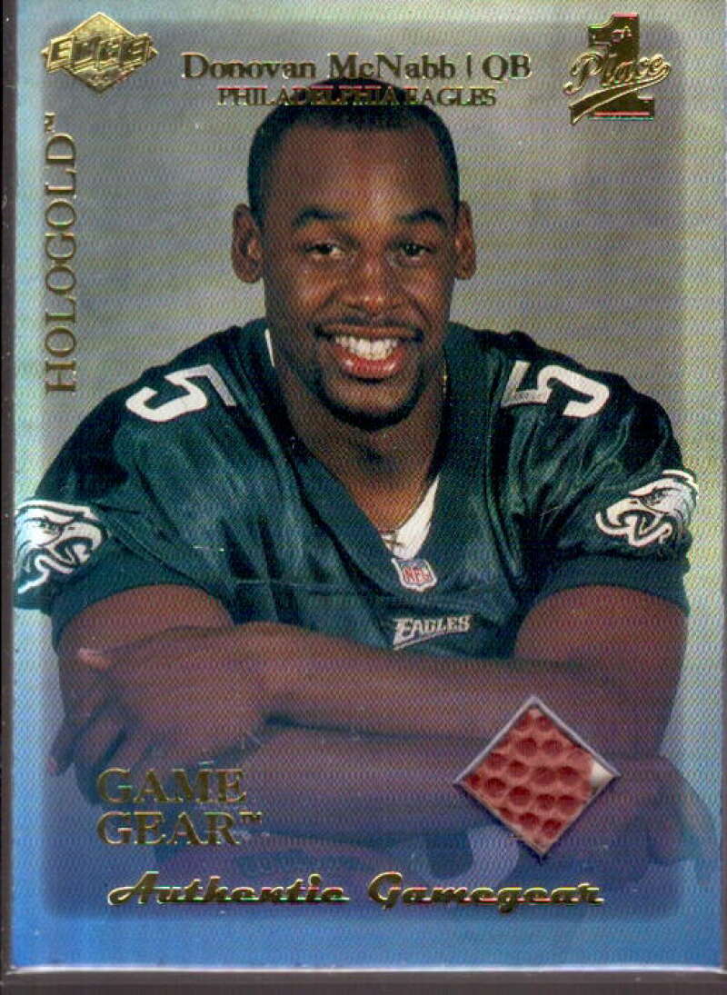 Donovan McNabb 1999 Collector's Edge First Place Rookie Game Gear HoloGold #RG2  Image 1