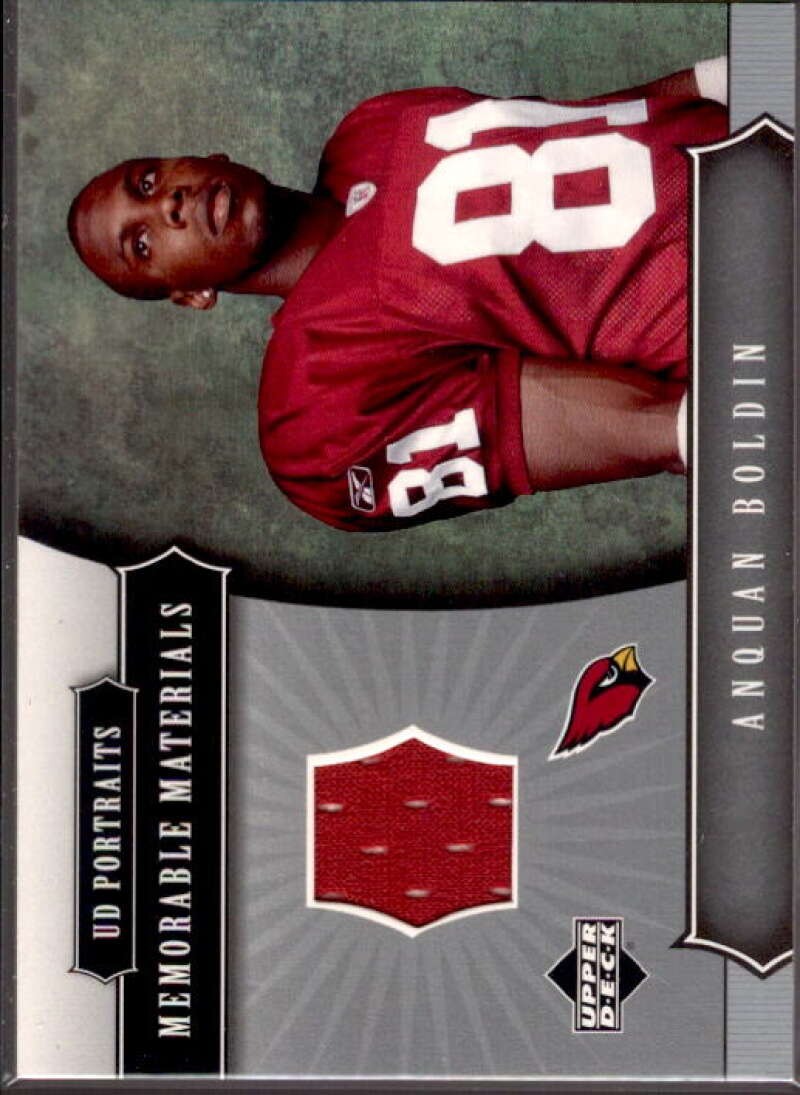 Anquan Boldin Card 2005 UD Portraits Memorable Materials #MMAB  Image 1