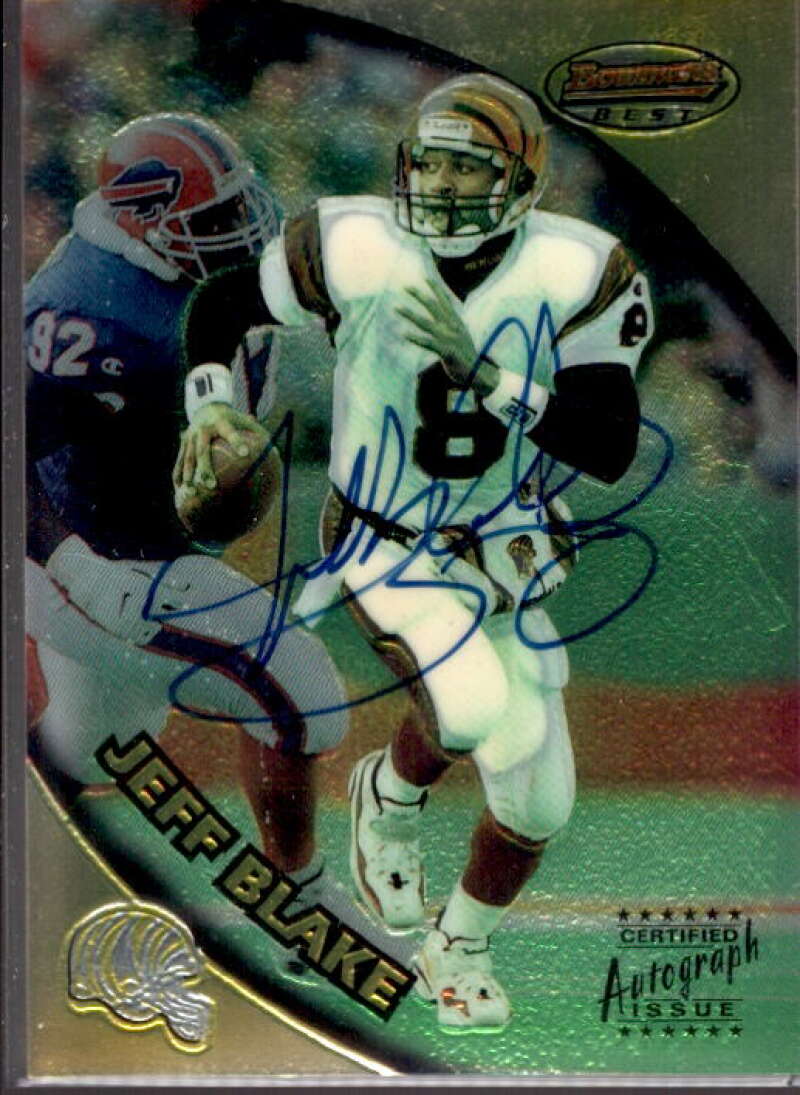 Jeff Blake Card 1997 Bowman's Best Autographs #22  Image 1