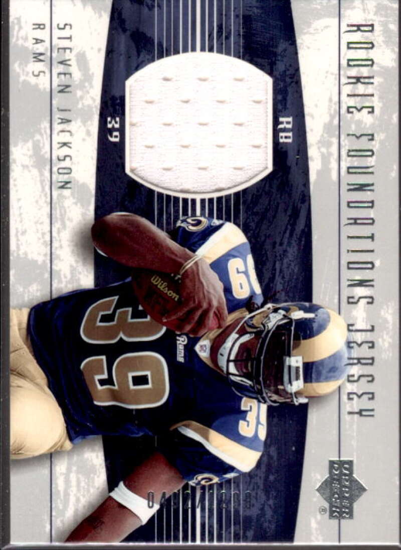 Steven Jackson JSY RC Card 2004 Upper Deck Foundations #246  Image 1