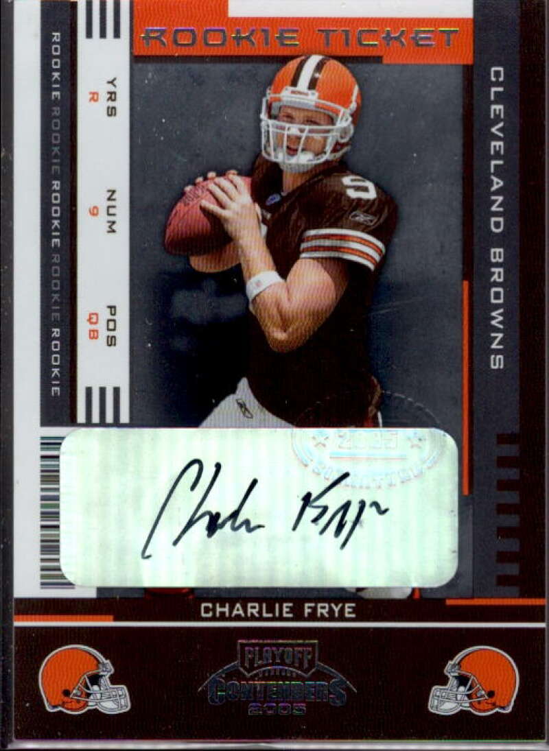 Charlie Frye AU RC Card 2005 Playoff Contenders #119  Image 1