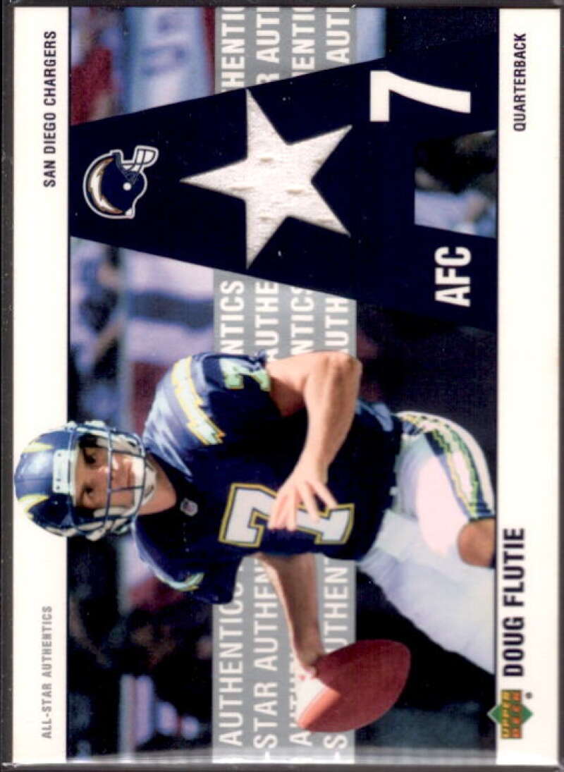 Doug Flutie Card 2002 UD Authentics All-Star Authentics #AADF  Image 1