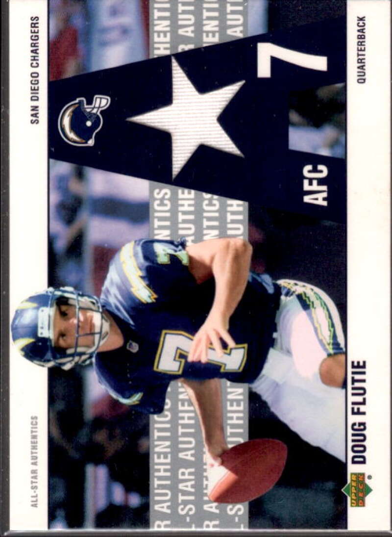 Doug Flutie Card 2002 UD Authentics All-Star Authentics #AADF  Image 1