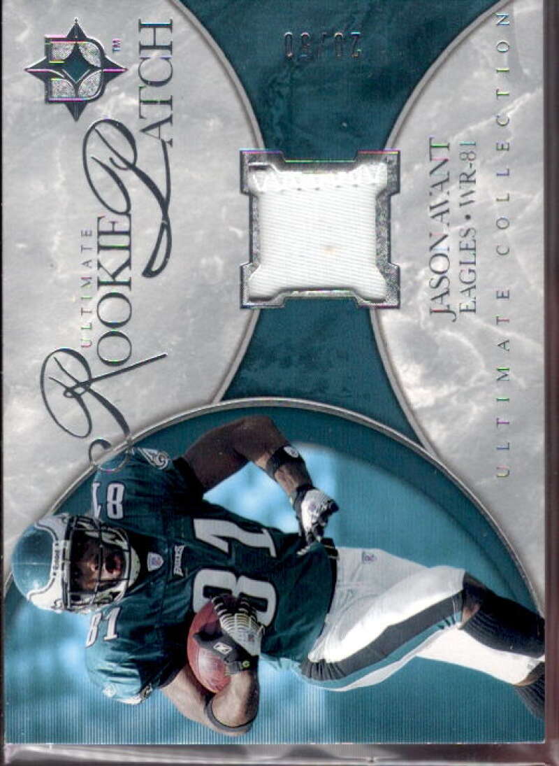 Jason Avant Card 2006 Ultimate Collection Rookie Jerseys Patches Silver #URJA  Image 1