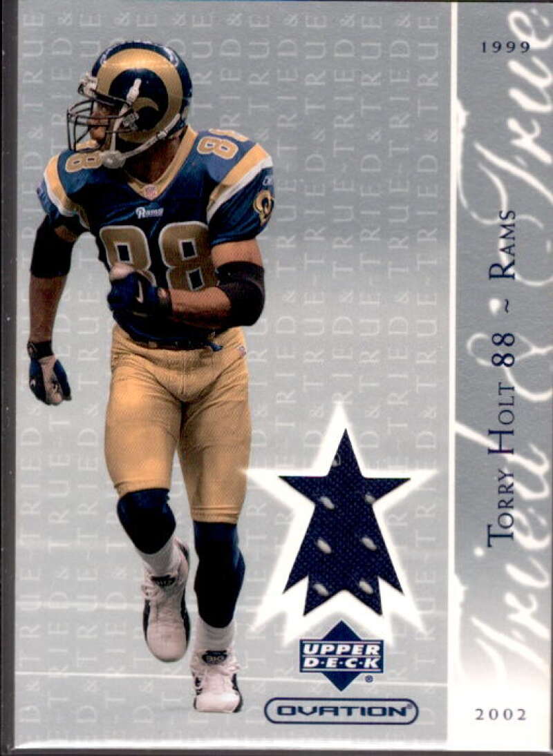 Torry Holt Card 2002 Upper Deck Ovation Tried and True Jerseys #TTTH  Image 1