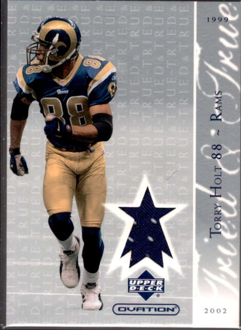 Torry Holt Card 2002 Upper Deck Ovation Tried and True Jerseys #TTTH  Image 1