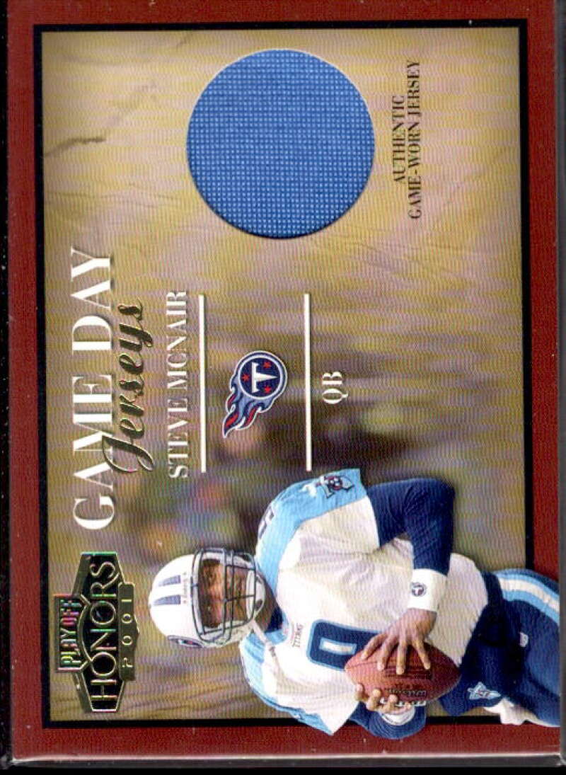 Steve McNair Card 2001 Playoff Honors Game Day Jerseys #GD33  Image 1