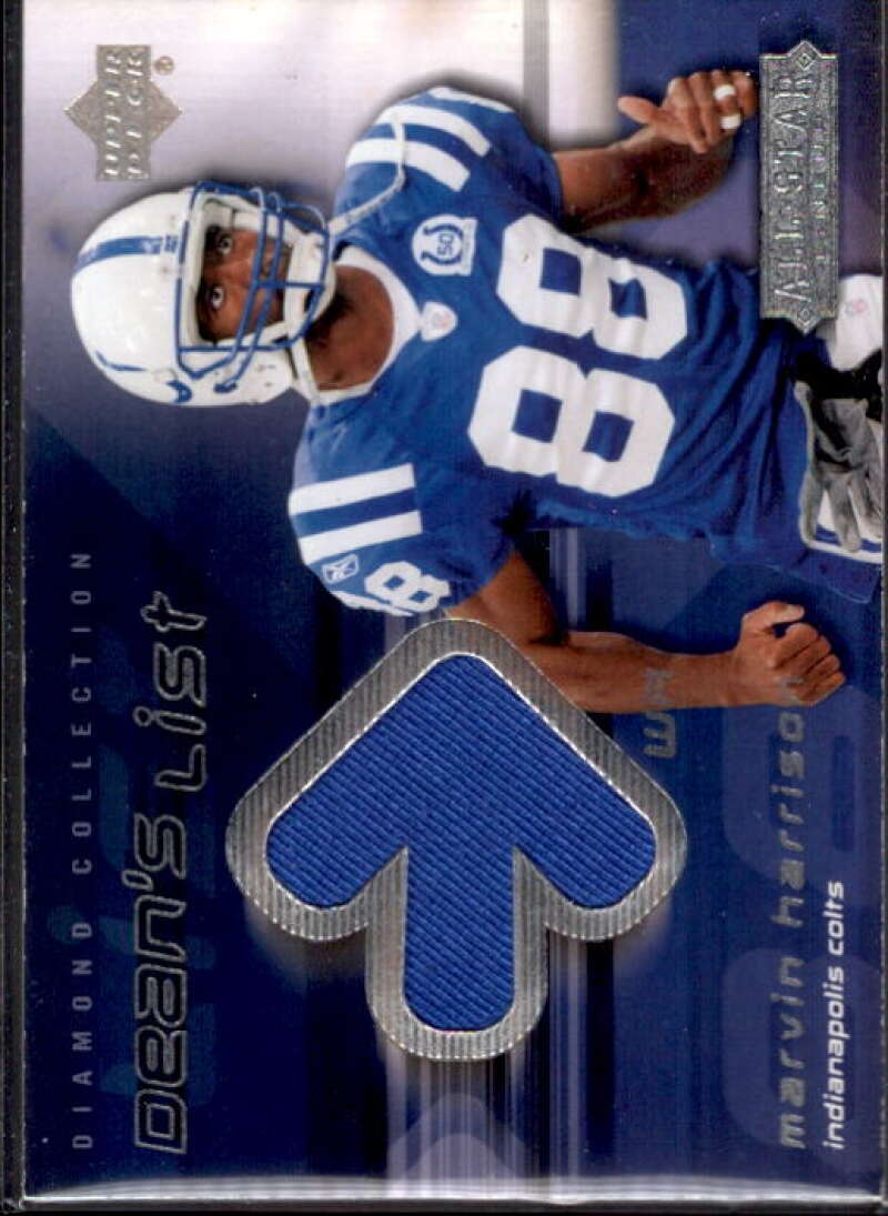 Marvin Harrison Card 2004 UD Diamond All-Star Dean's List Jersey #DLMH  Image 1