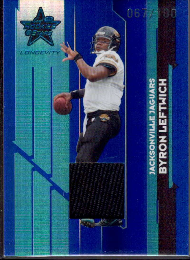 Byron Leftwich Card 2006 Leaf Rookies and Stars Longevity Target Materials #52  Image 1