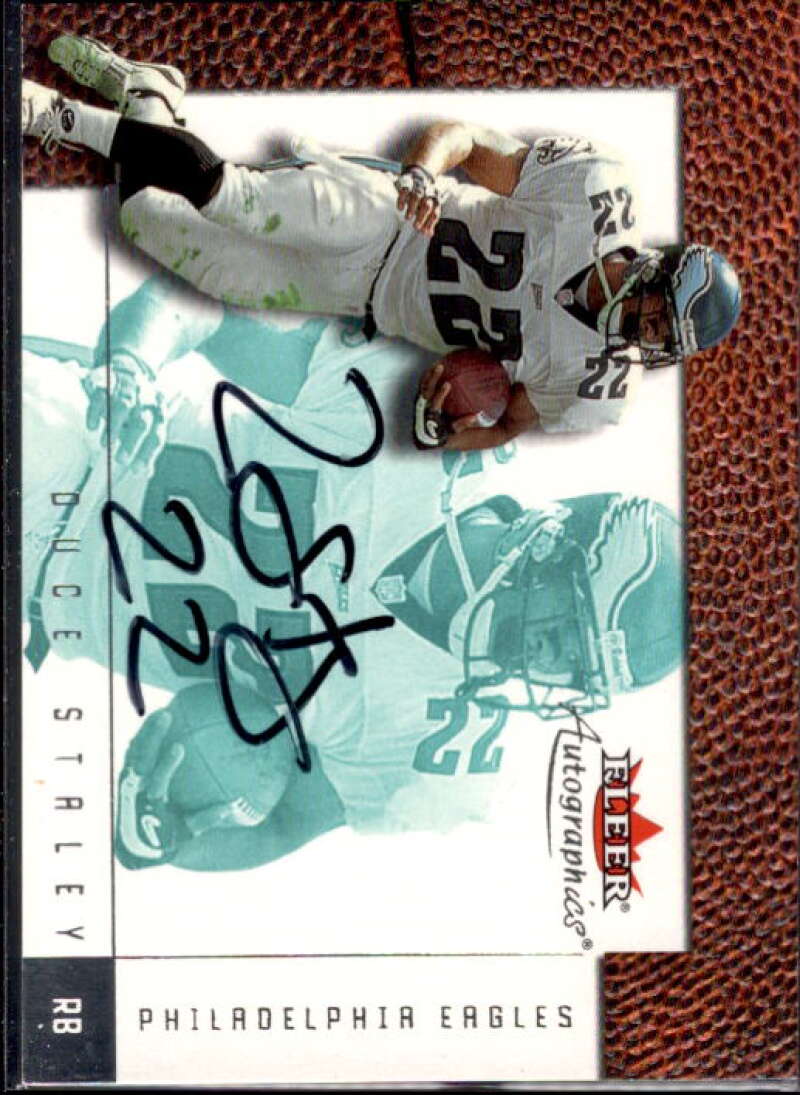 Duce Staley SP Card 2001 Fleer Tradition Autographics #30  Image 1