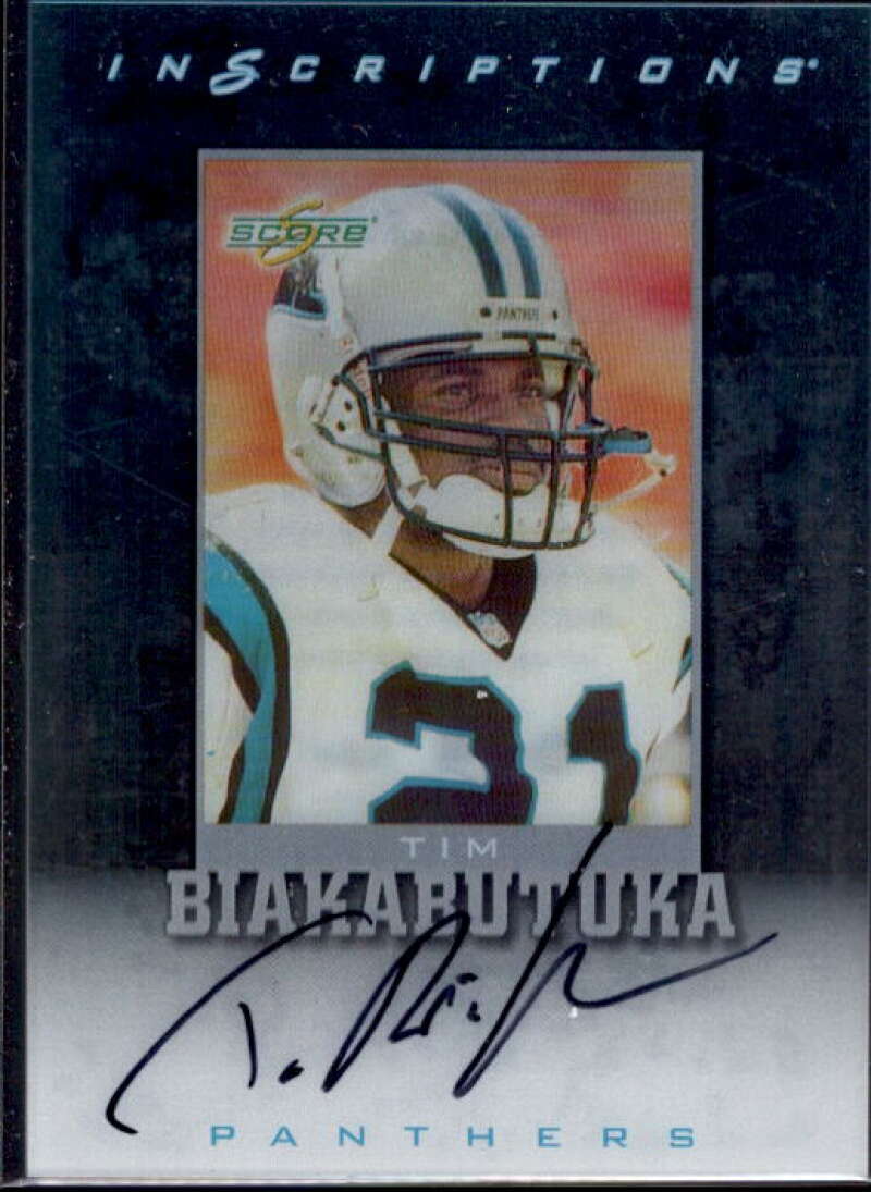 Tim Biakabutuka Card 1999 Score Supplemental Inscriptions #TB21  Image 1