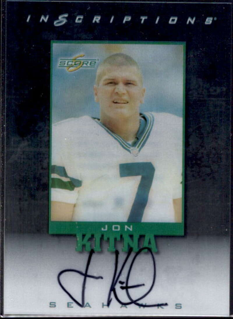 Jon Kitna Card 1999 Score Supplemental Inscriptions #JK7  Image 1