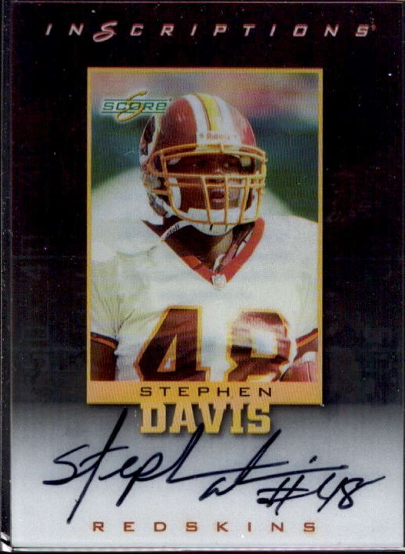 Stephen Davis Card 1999 Score Supplemental Inscriptions #SD48  Image 1