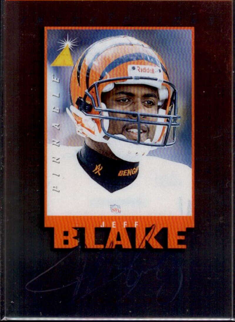 Jeff Blake Card 1997 Pinnacle Inscriptions Autographs #2  Image 1