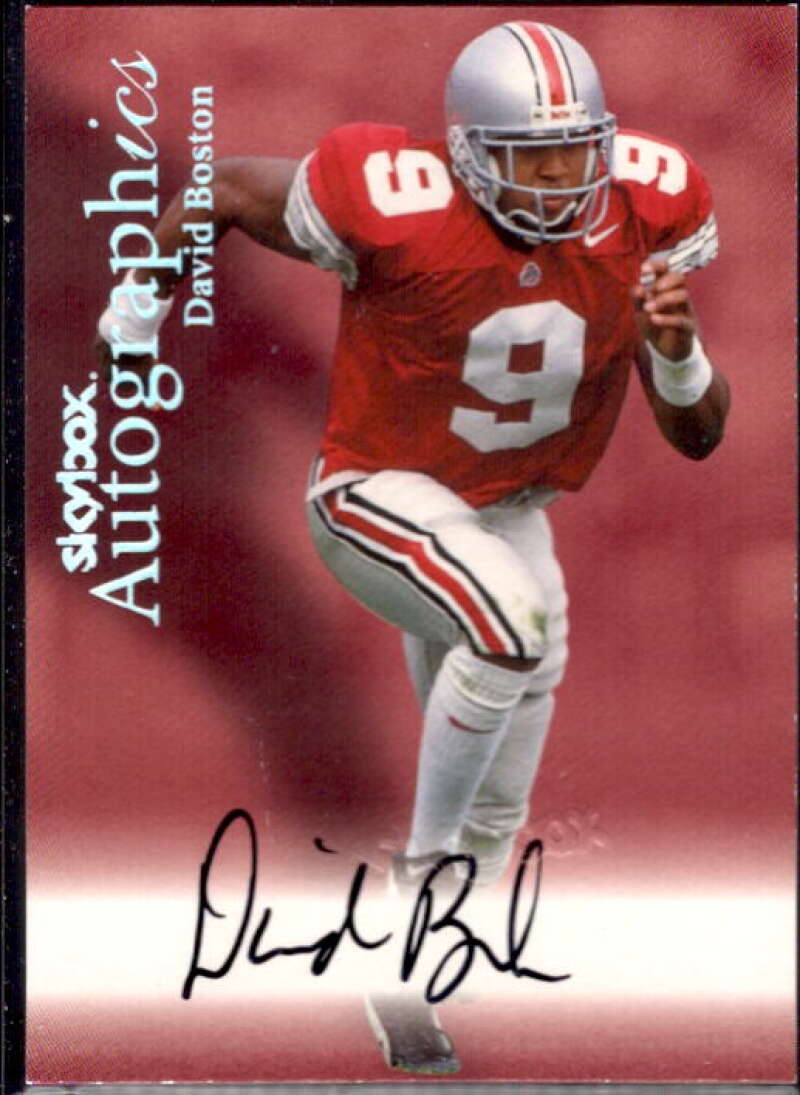 David Boston Card 1999 SkyBox Premium Autographics #9  Image 1