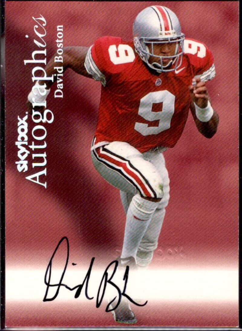 David Boston Card 1999 SkyBox Premium Autographics #9  Image 1