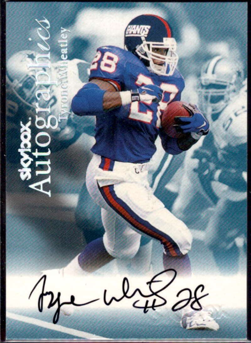 Tyrone Wheatley Card 1999 SkyBox Premium Autographics #79  Image 1