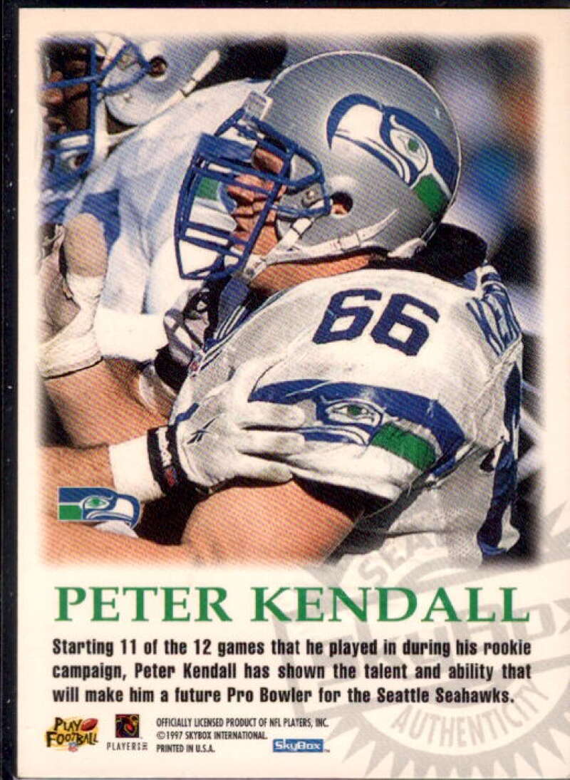 Peter Kendall Card 1997 SkyBox Premium Autographics #34  Image 2