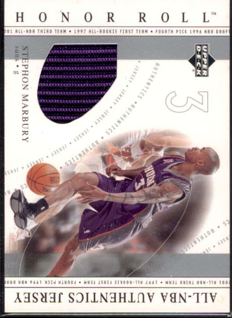 Stephon Marbury 2001-02 Upper Deck Honor Roll All-NBA Authentic Jerseys #17  Image 1