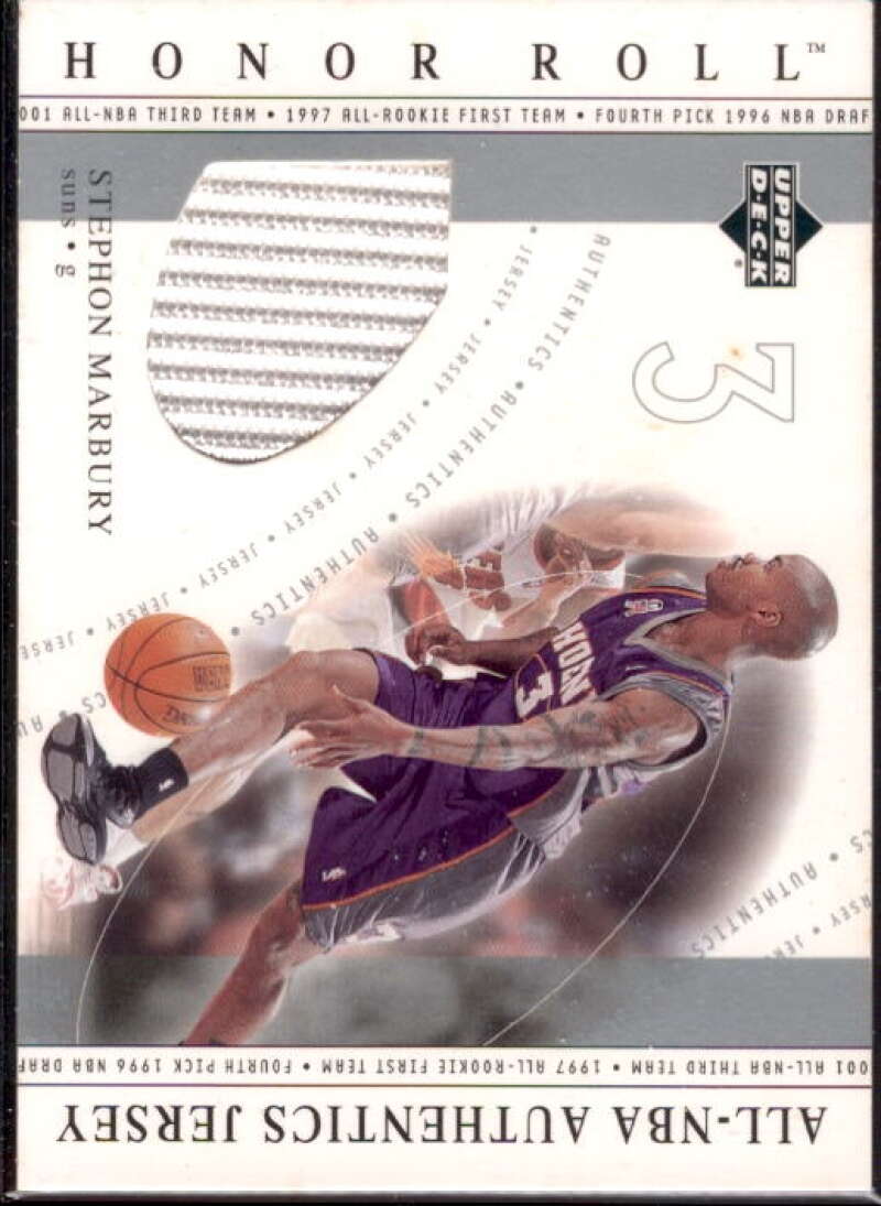 Stephon Marbury 2001-02 Upper Deck Honor Roll All-NBA Authentic Jerseys #17  Image 1