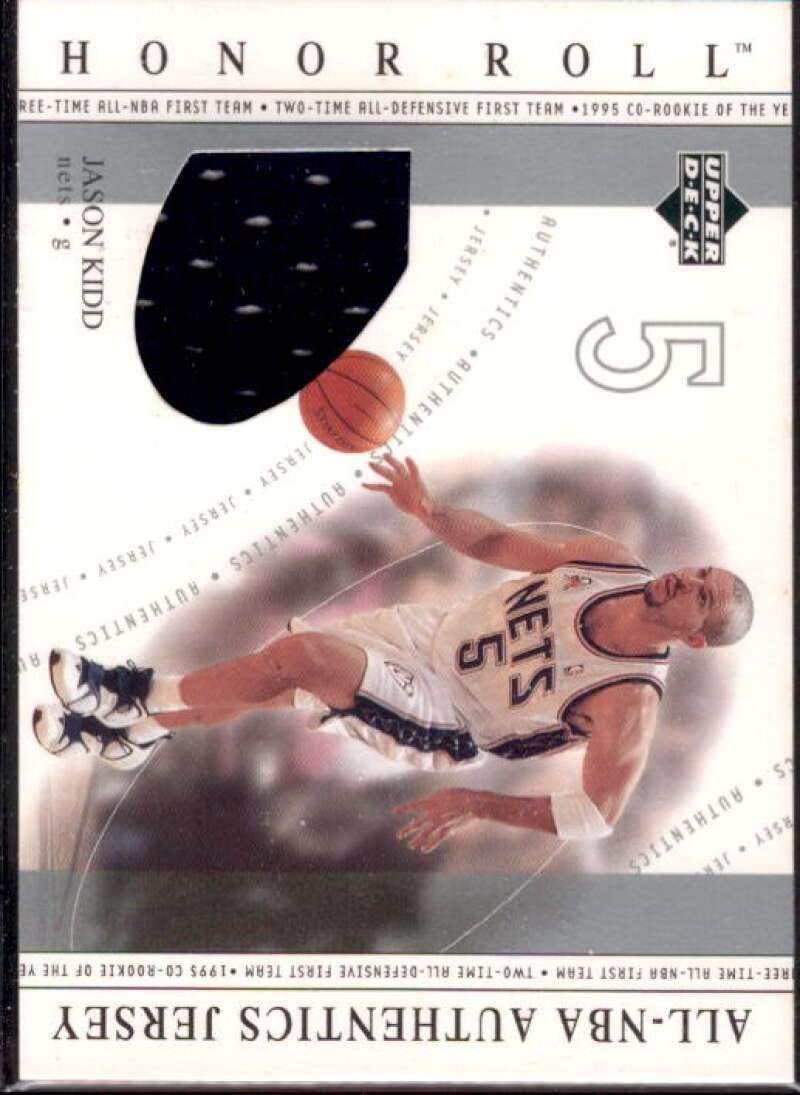 Jason Kidd Card 2001-02 Upper Deck Honor Roll All-NBA Authentic Jerseys #18  Image 1