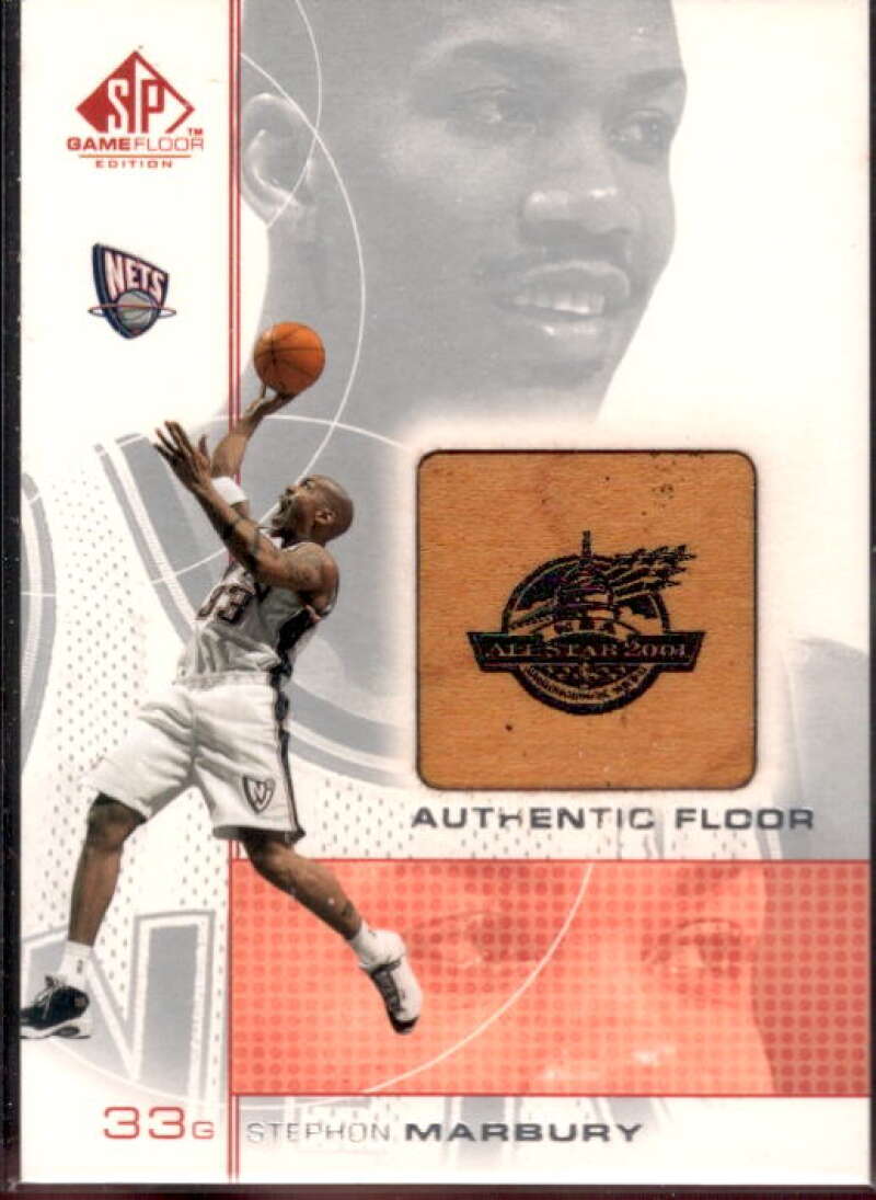 Stephon Marbury AS Card 2000-01 SP Game Floor Authentic Floor #SM  Image 1