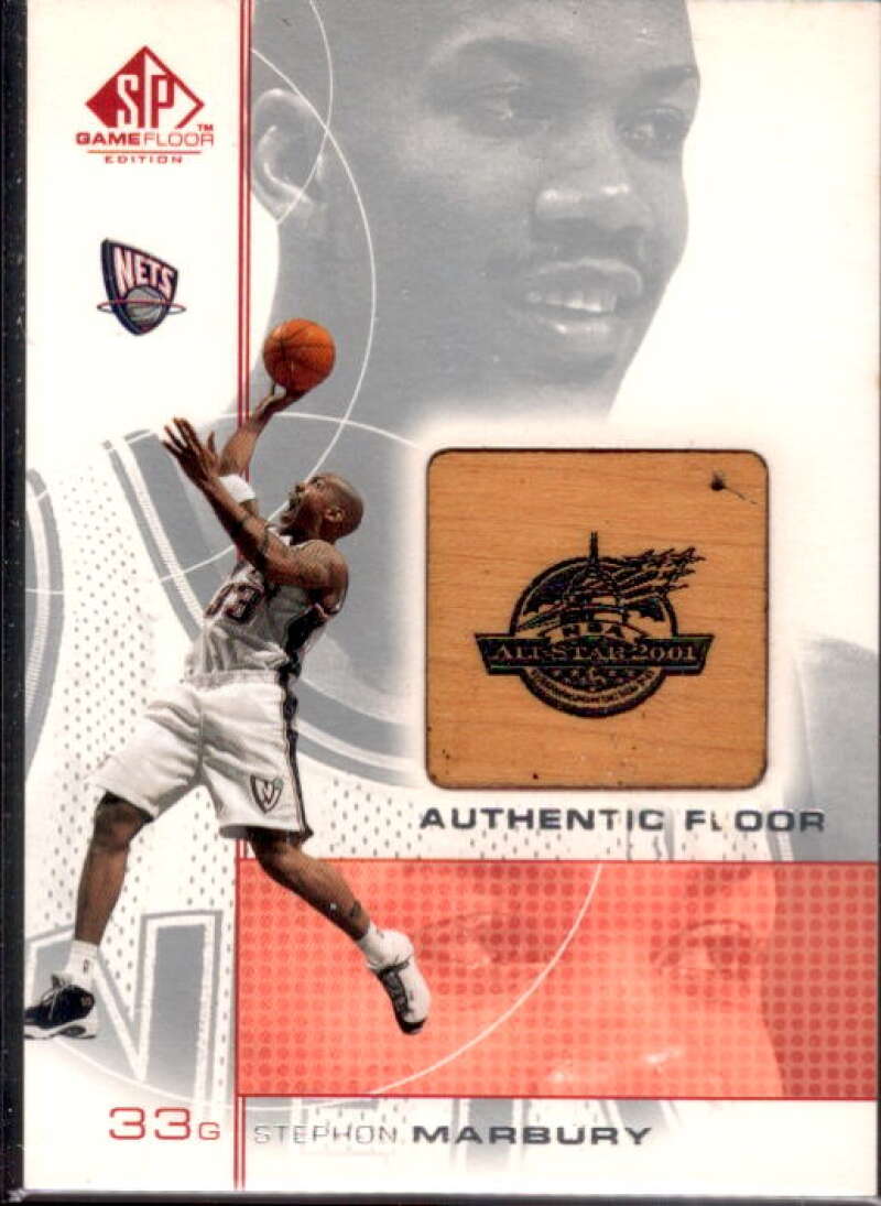 Stephon Marbury AS Card 2000-01 SP Game Floor Authentic Floor #SM  Image 1