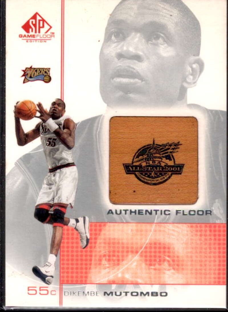 Dikembe Mutombo Card 2000-01 SP Game Floor Authentic Floor #MT  Image 1