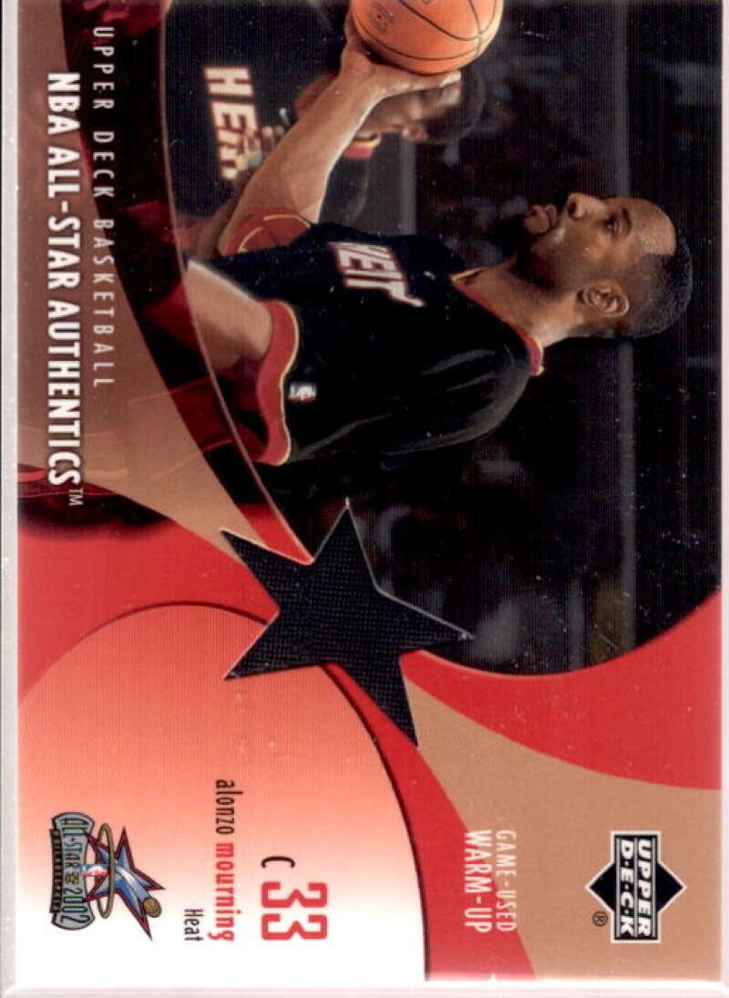 Alonzo Mourning Card 2002-03 Upper Deck All-Star Authentics Warm-Ups #AMAW  Image 1