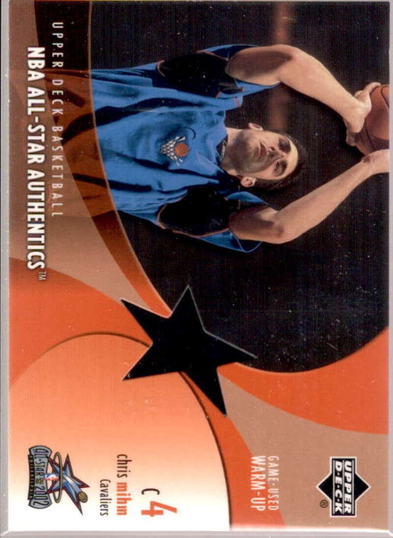 Chris Mihm Card 2002-03 Upper Deck All-Star Authentics Warm-Ups #CMAW  Image 1
