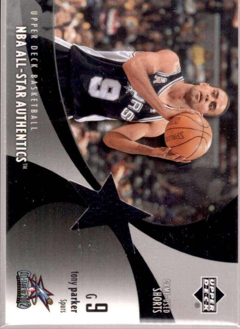 Tony Parker Card 2002-03 Upper Deck All-Star Authentics Shorts #TPAS  Image 1