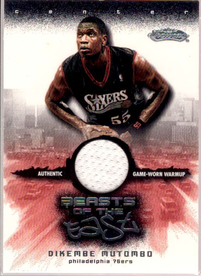 Dikembe Mutombo Card 2001-02 Fleer Showcase Beasts of the East #10  Image 1