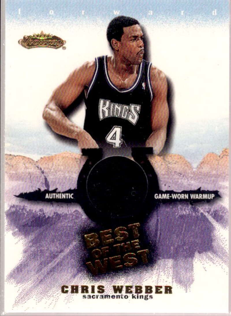Chris Webber Card 2001-02 Fleer Showcase Best of the West #6  Image 1