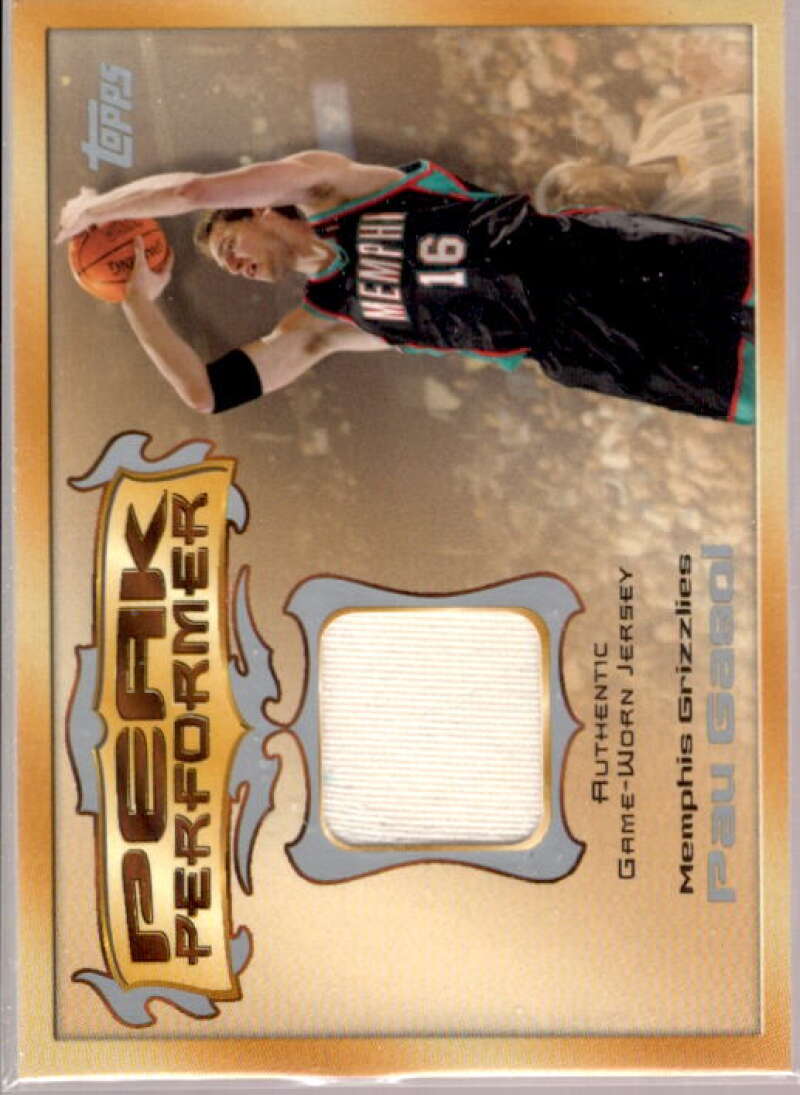 Pau Gasol Card 2004-05 Topps Peak Performers Relics #PG  Image 1