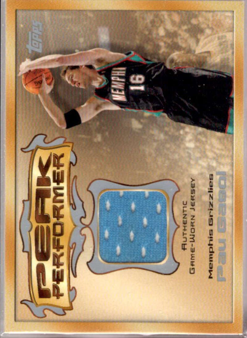 Pau Gasol Card 2004-05 Topps Peak Performers Relics #PG  Image 1