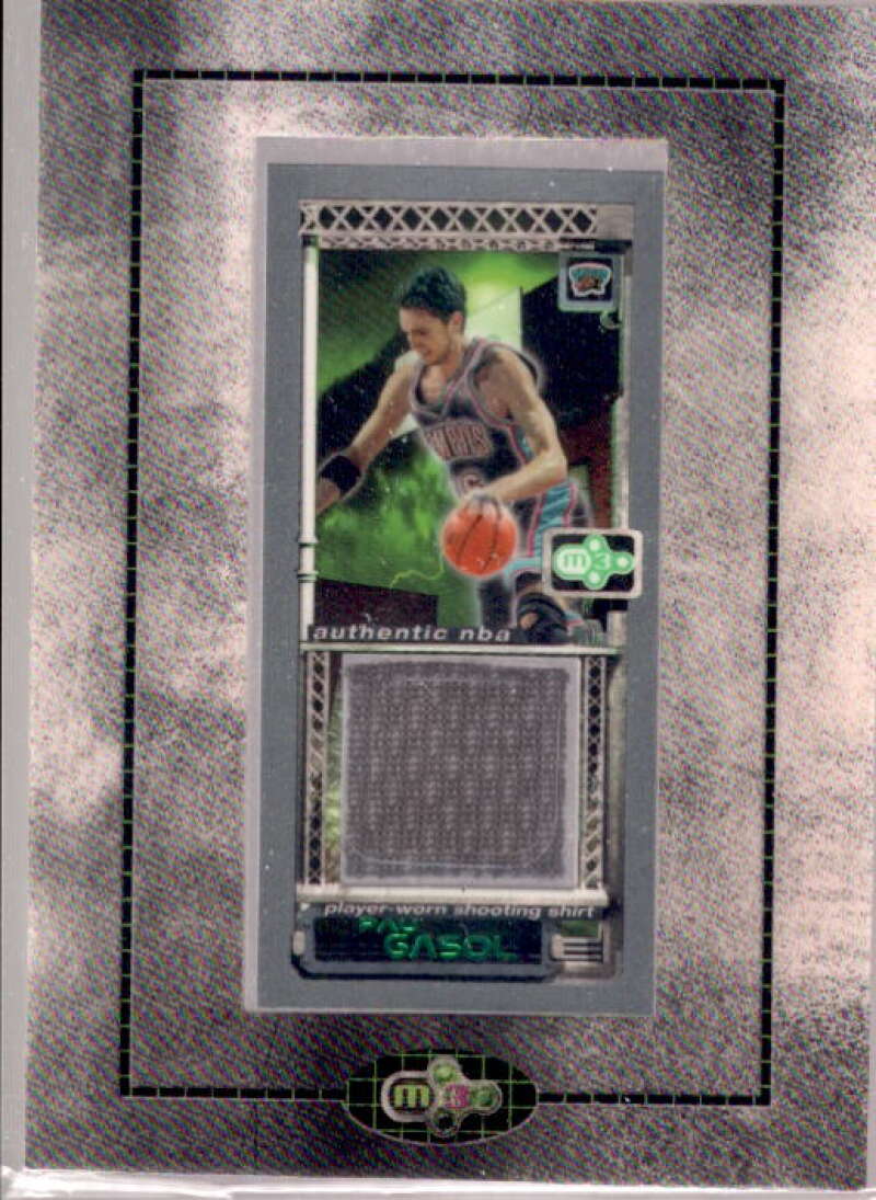 Pau Gasol Card 2003-04 Topps Rookie Matrix Mini Relics #PG  Image 1