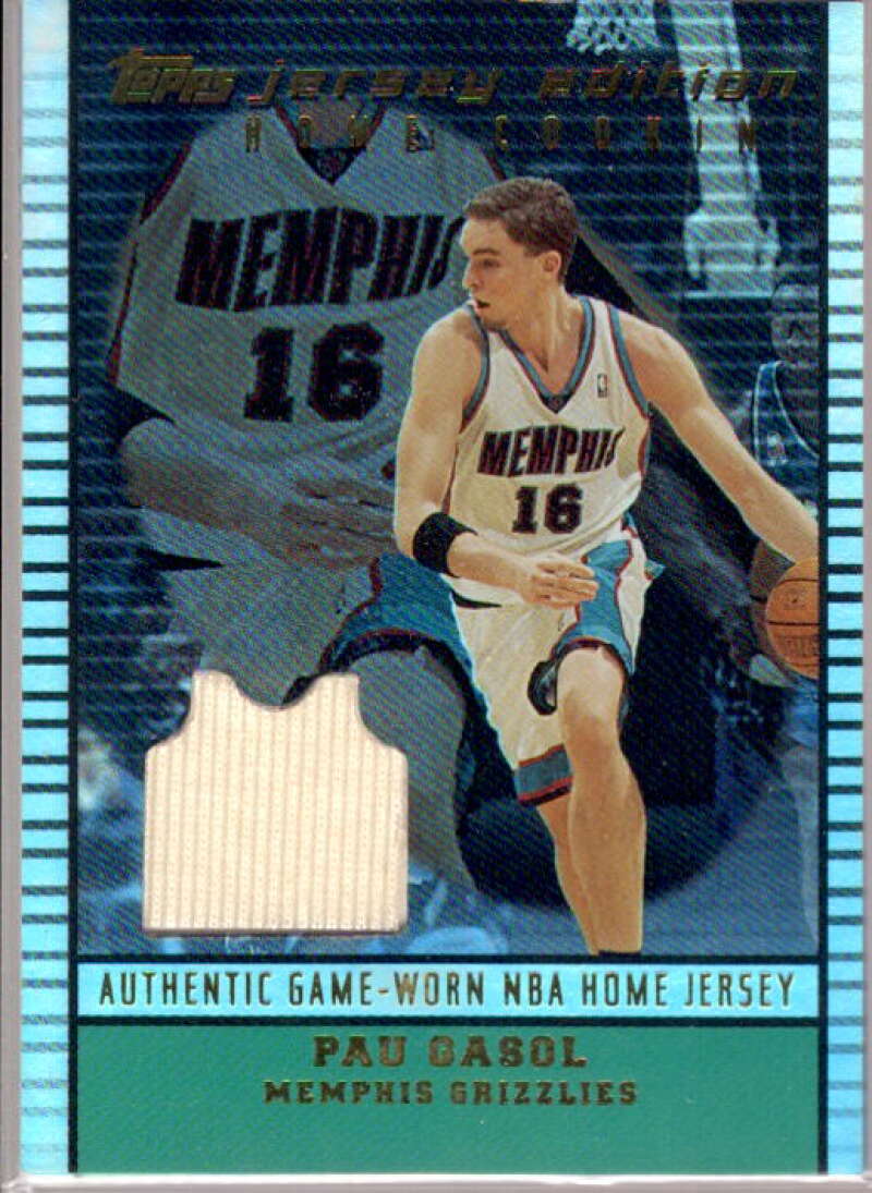 Pau Gasol H Card 2002-03 Topps Jersey Edition #JEPGA  Image 1