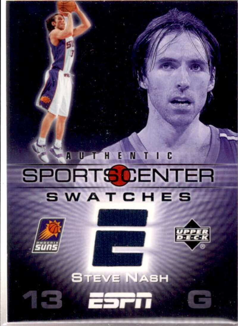 Steve Nash Card 2005-06 Upper Deck ESPN Sports Center Swatches #SN  Image 1
