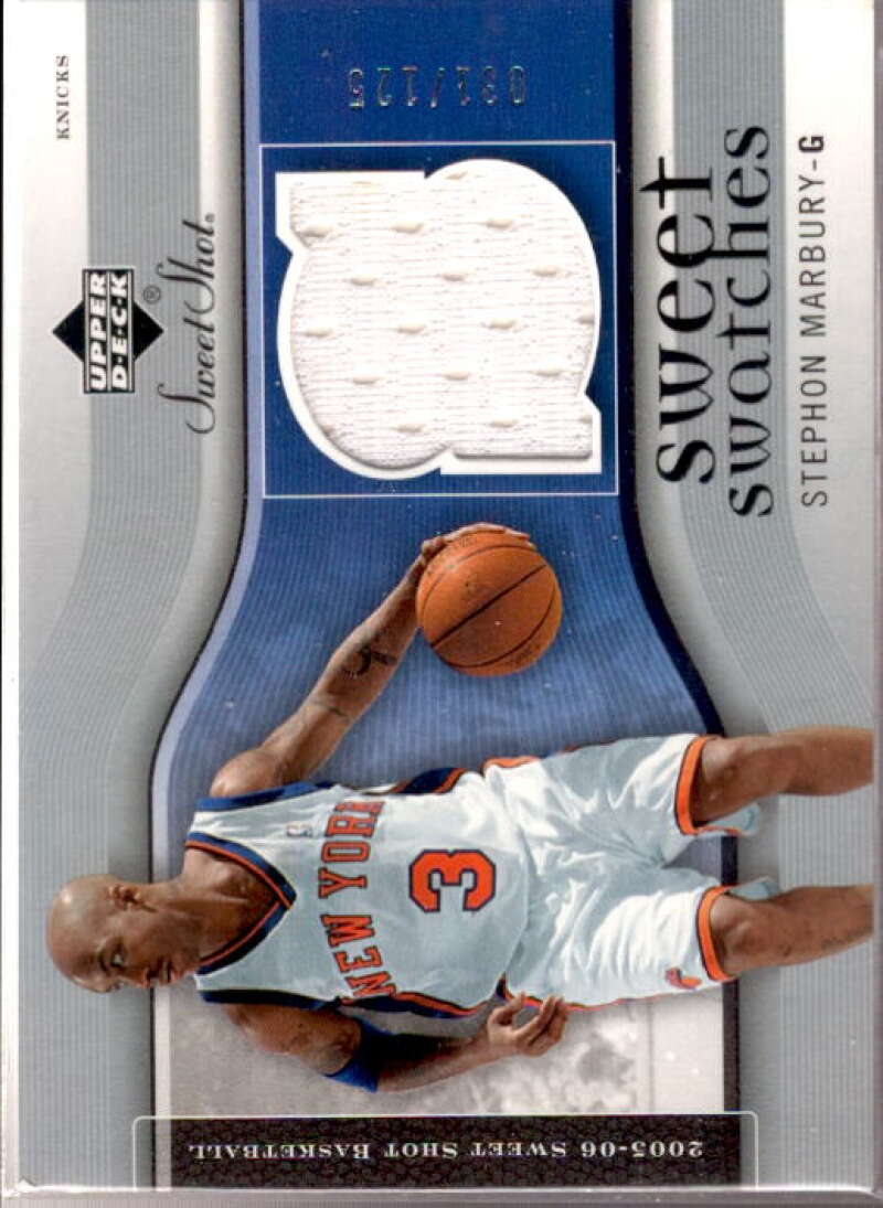 Stephon Marbury Card 2005-06 Sweet Shot Sweet Swatches #ST  Image 1