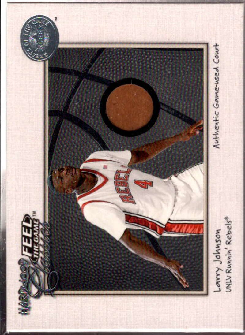 Larry Johnson Card 2001 Greats of the Game Feel the Game Hardwood Classics #8  Image 1