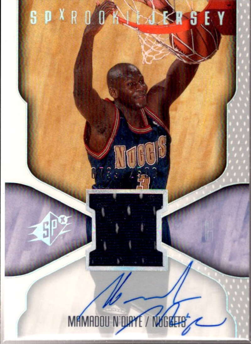 Mamadou N'Diaye JSY AU RC Card 2000-01 SPx #127  Image 1