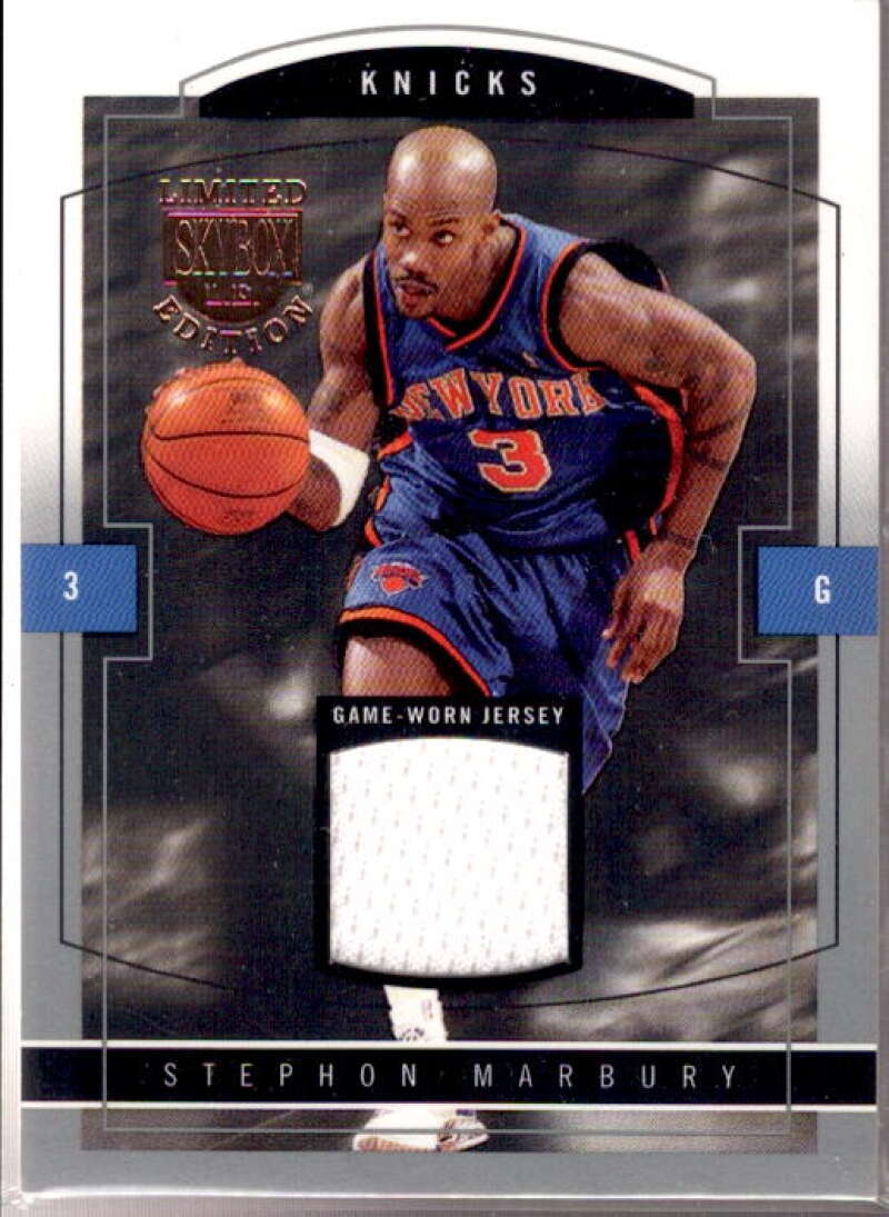 Stephon Marbury Card 2003-04 SkyBox LE Jersey Proofs #55  Image 1