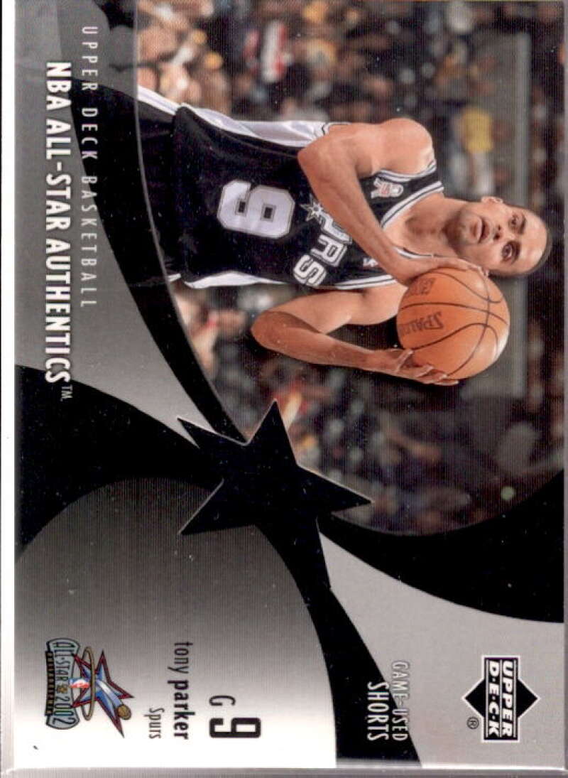 Tony Parker Card 2002-03 Upper Deck All-Star Authentics Shorts #TPAS  Image 1