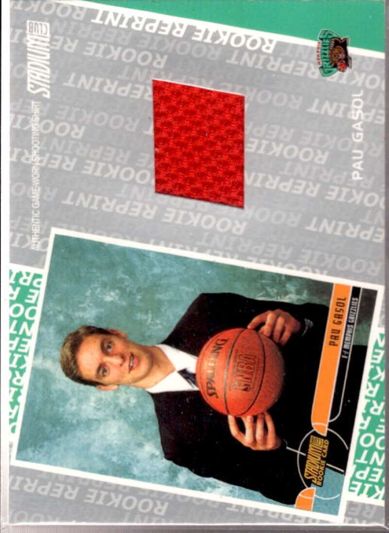 Pau Gasol RC Card 2001-02 Stadium Club #103  Image 1