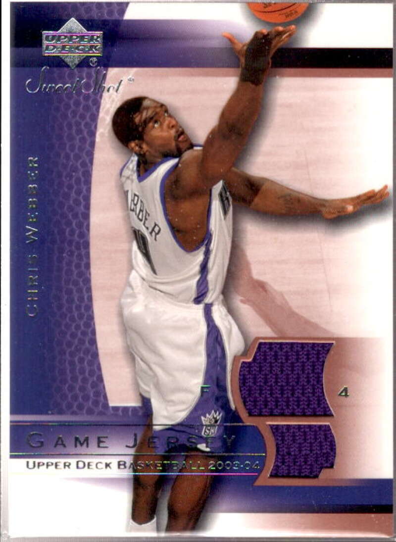 Chris Webber Card 2003-04 Sweet Shot Jerseys #CWJ  Image 1