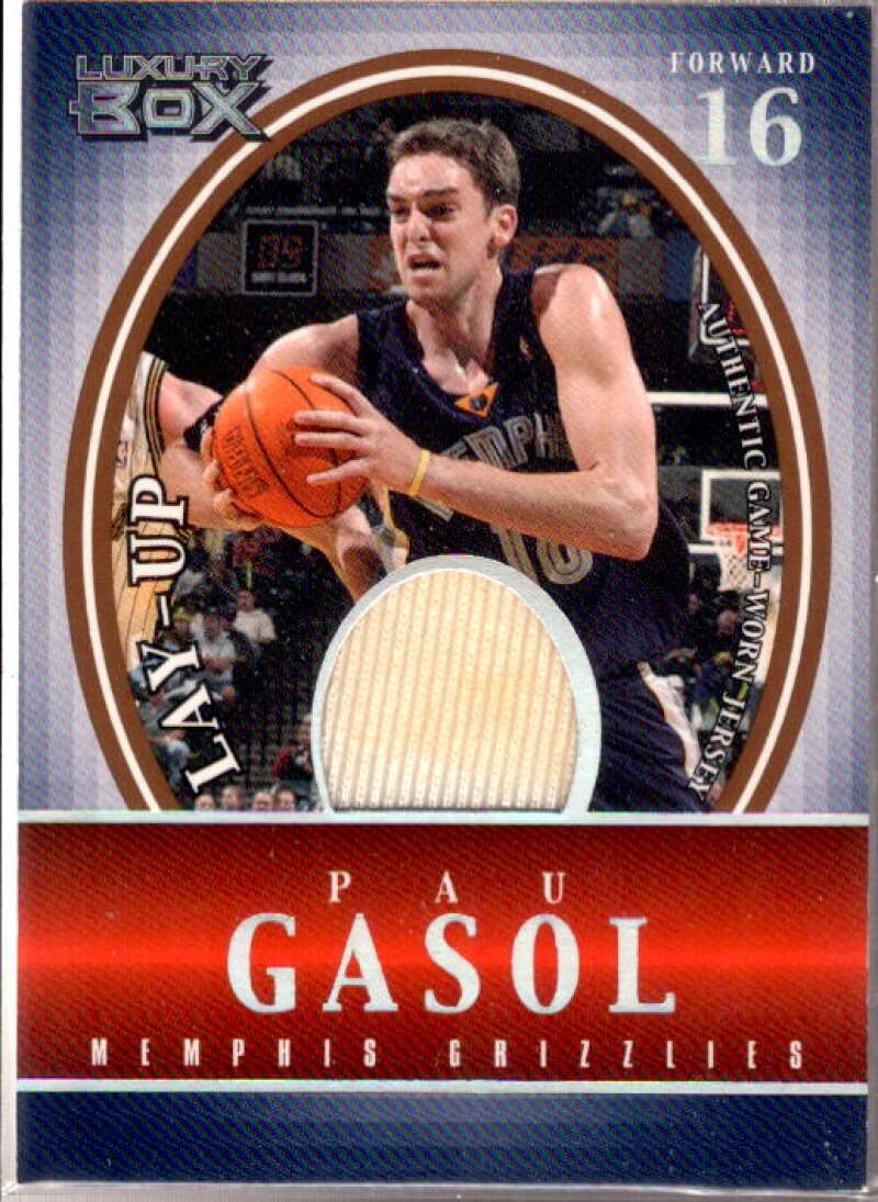 Pau Gasol Card 2004-05 Topps Luxury Box Lay-Up Relics 200 #PG  Image 1