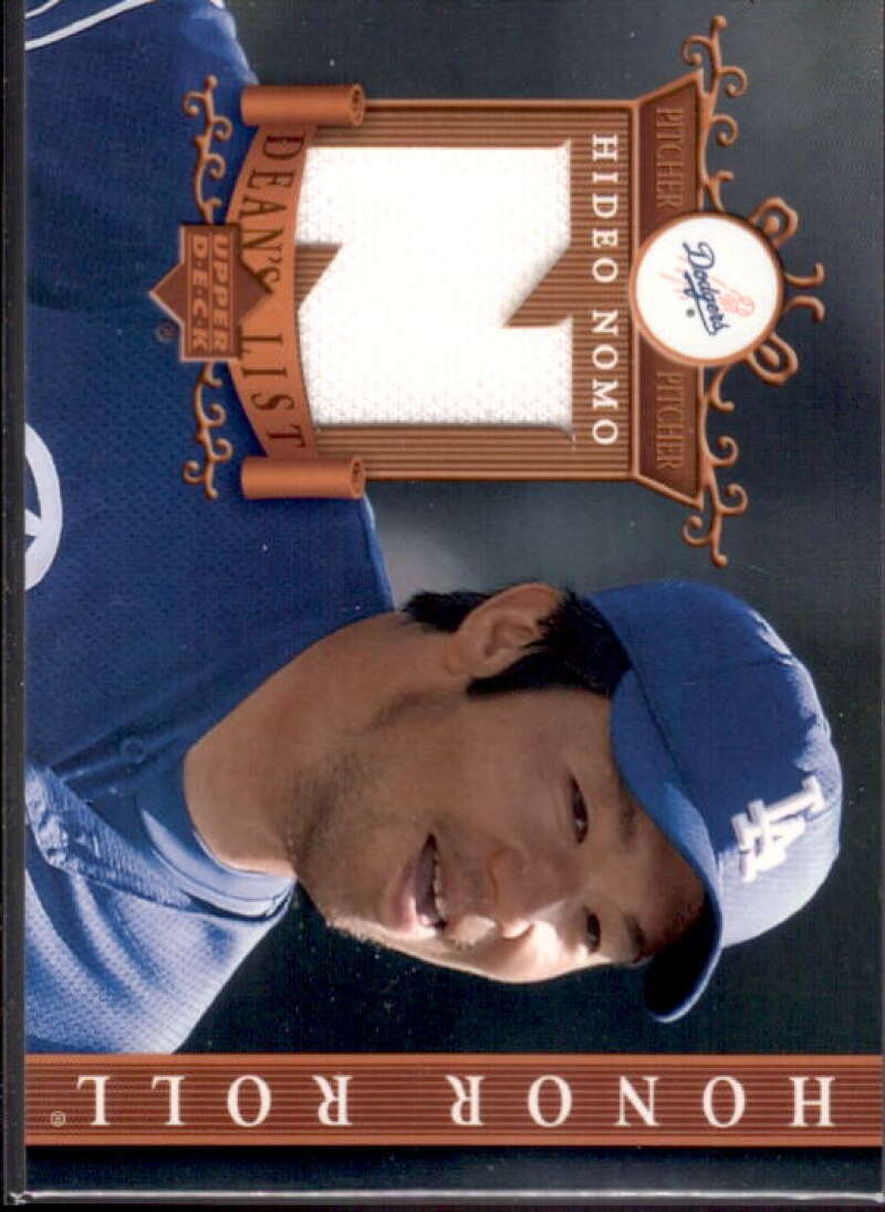 Hideo Nomo Card 2003 UpperDeck Honor Roll Dean's List Jerseys #HN1  Image 1