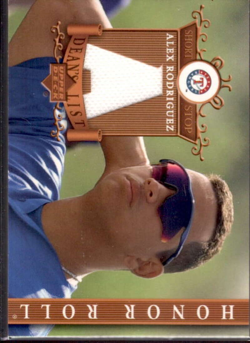 Alex Rodriguez Card 2003 UpperDeck Honor Roll Dean's List Jerseys #AR  Image 1