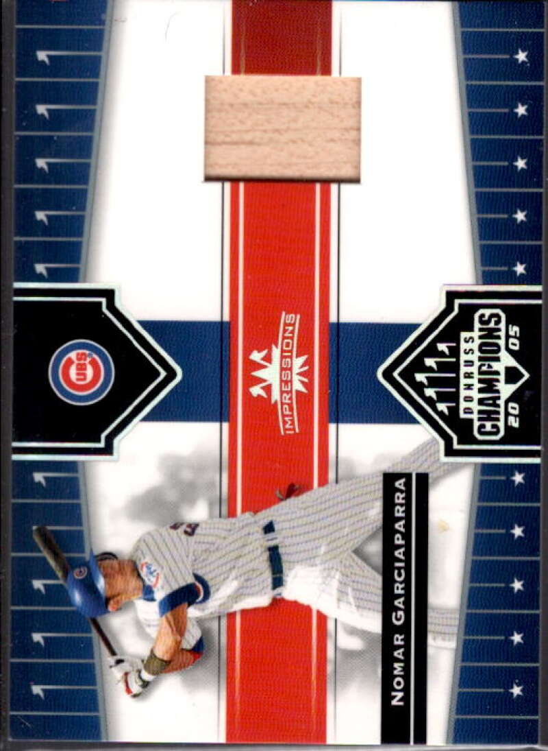 Nomar Garciaparra Bat Card 2005 Donruss Champions Impressions Material #173  Image 1