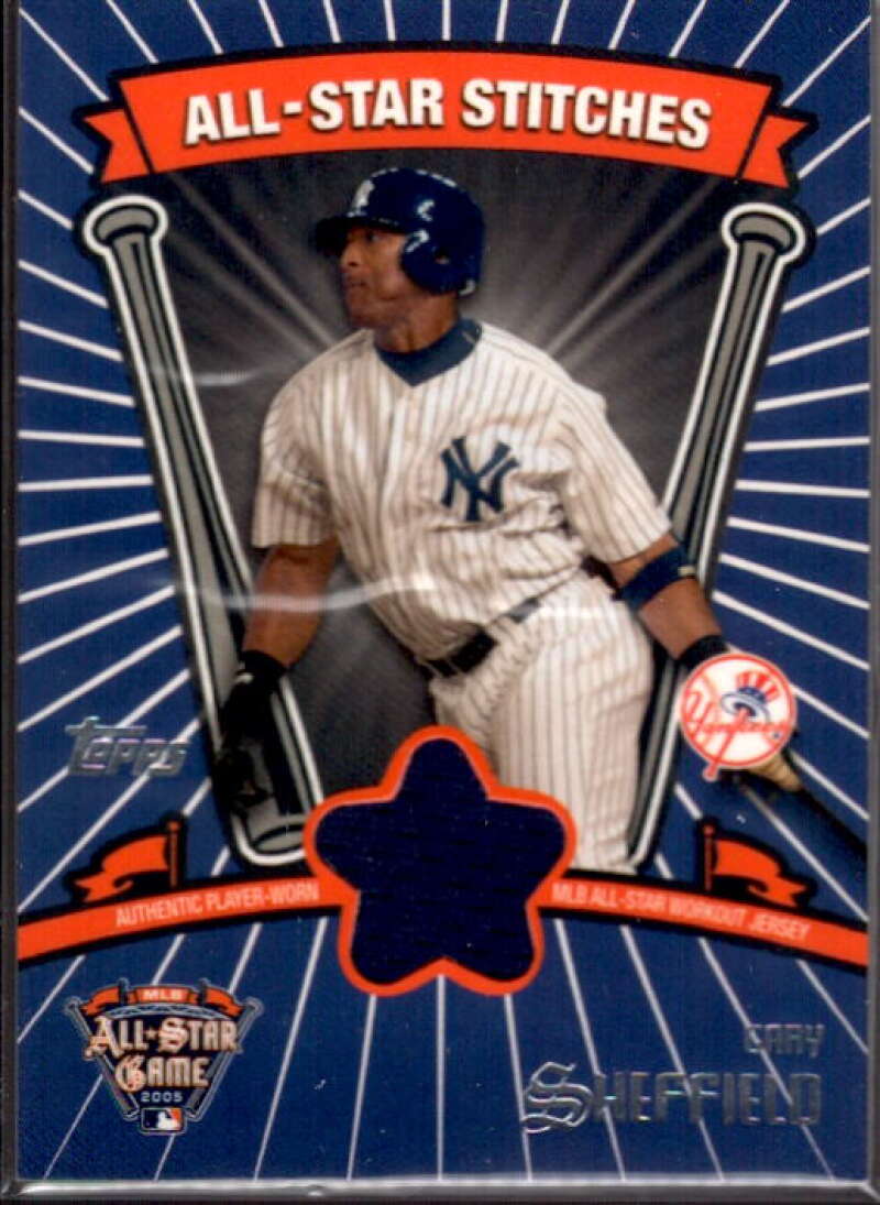 Gary Sheffield Card 2005 Topps Update All-Star Stitches #GS  Image 1